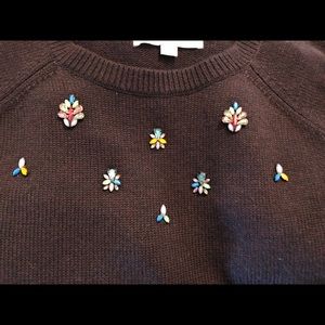 Loft jeweled sweater